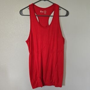 Zyia Active Red Copper Charged Racerback Tank Size Large